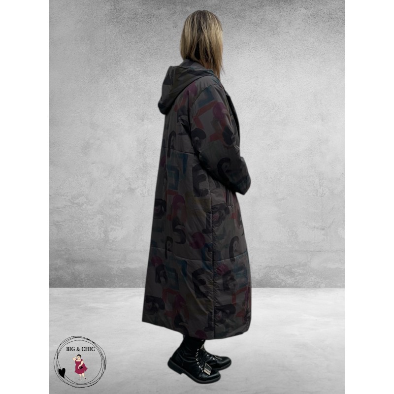 DIVAS PLANET Jas Letters Donkergrijs