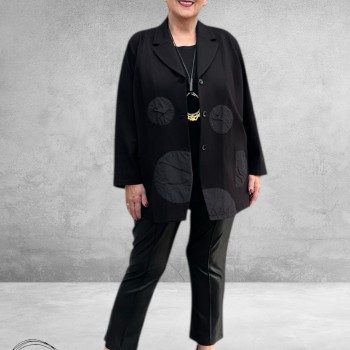 DIVAS PLANET Blazer Zwart Cirkels