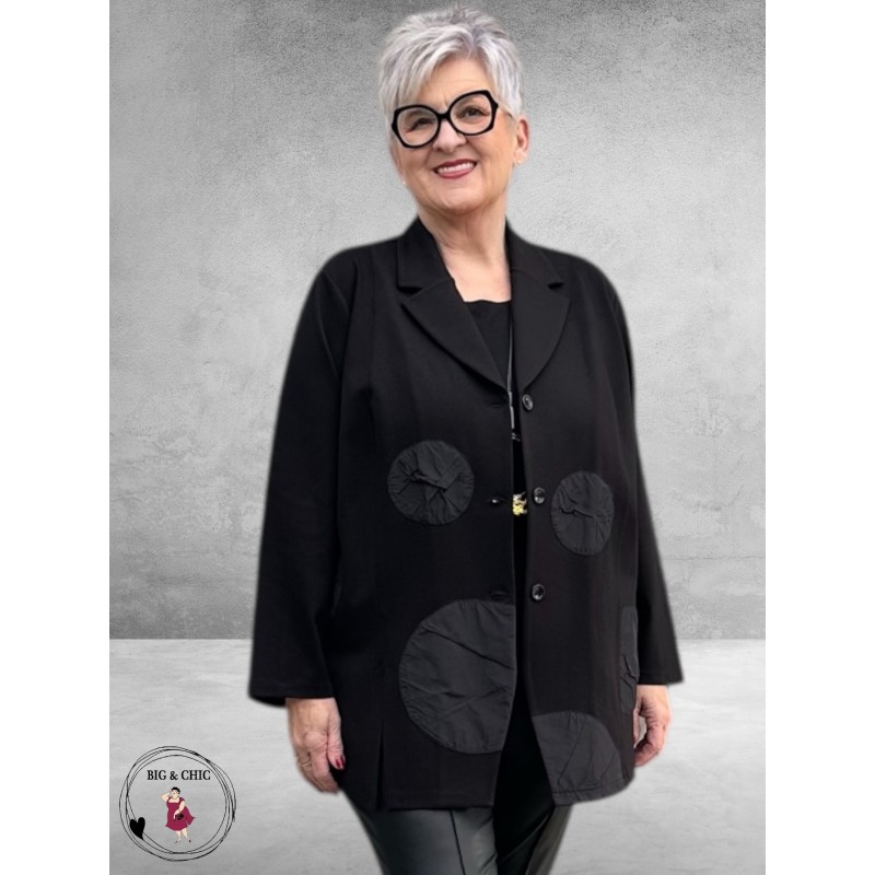 DIVAS PLANET Blazer Zwart Cirkels