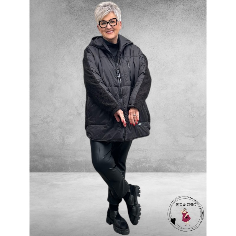 DIVAS PLANET Tussenjas Zwart Bouclé