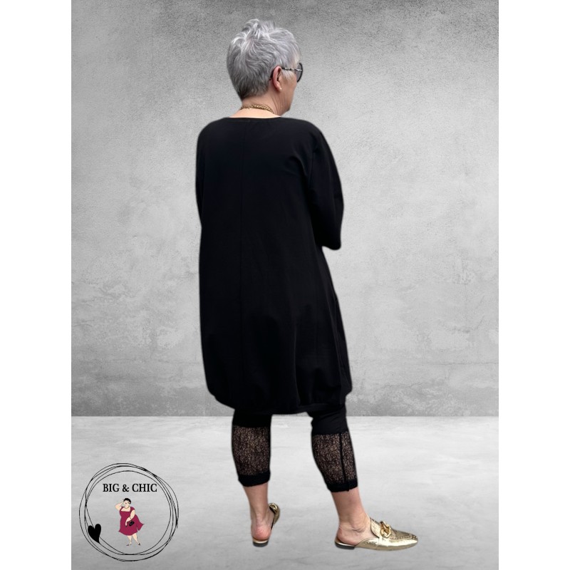 DYB Ballon Jurk/Tuniek Katoen Zwart