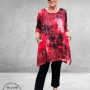 DYB Tuniek Artistiek Print Rood/Zwart
