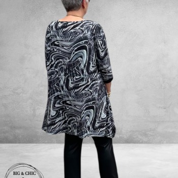 DYB Tuniek Artistiek Print Zwart/Wit