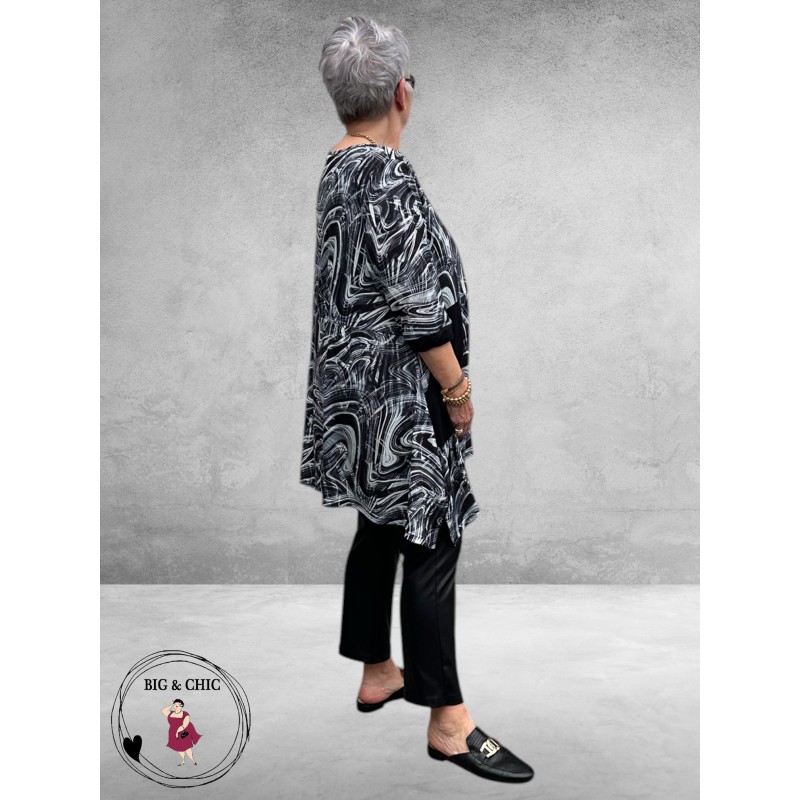 DYB Tuniek Artistiek Print Zwart/Wit