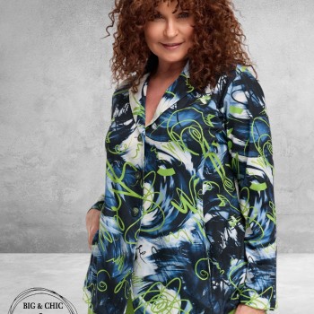 DYB Blazer Zomer Blauw-Wit-Lime