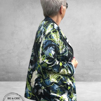 DYB Blazer Zomer Blauw-Wit-Lime