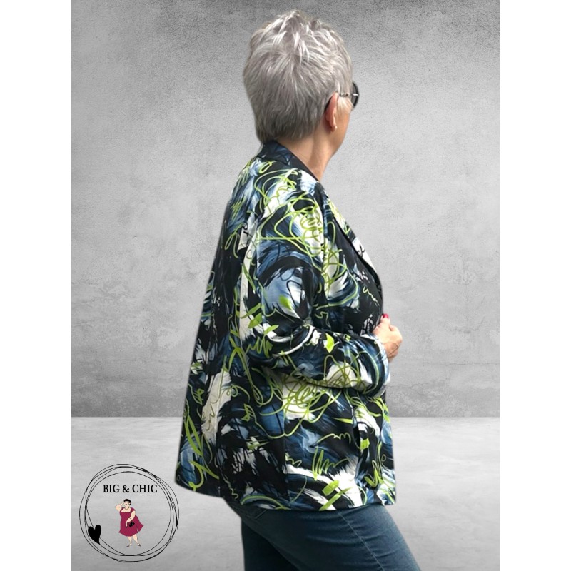 DYB Blazer Zomer Blauw-Wit-Lime