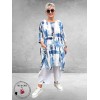 DYB Tuniek Artistieke Print Blauw/Wit
