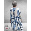 DYB Tuniek Artistieke Print Blauw/Wit