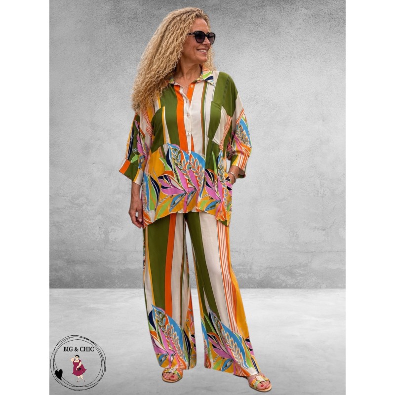 DYB Tweedelige Pak Zomer Flowers Print