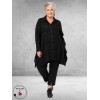 DYB Blouse A-Lijn Zwart Structur