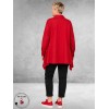 DYB Blouse A-Lijn Bengaline Rood