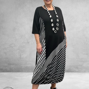 DYB Ballonjurk Stijlvol en Uniek Zwart Wit