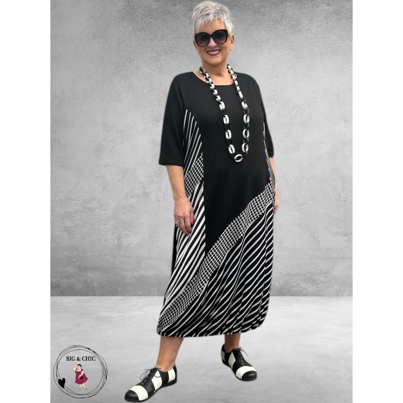 DYB Ballonjurk Stijlvol en Uniek Zwart Wit