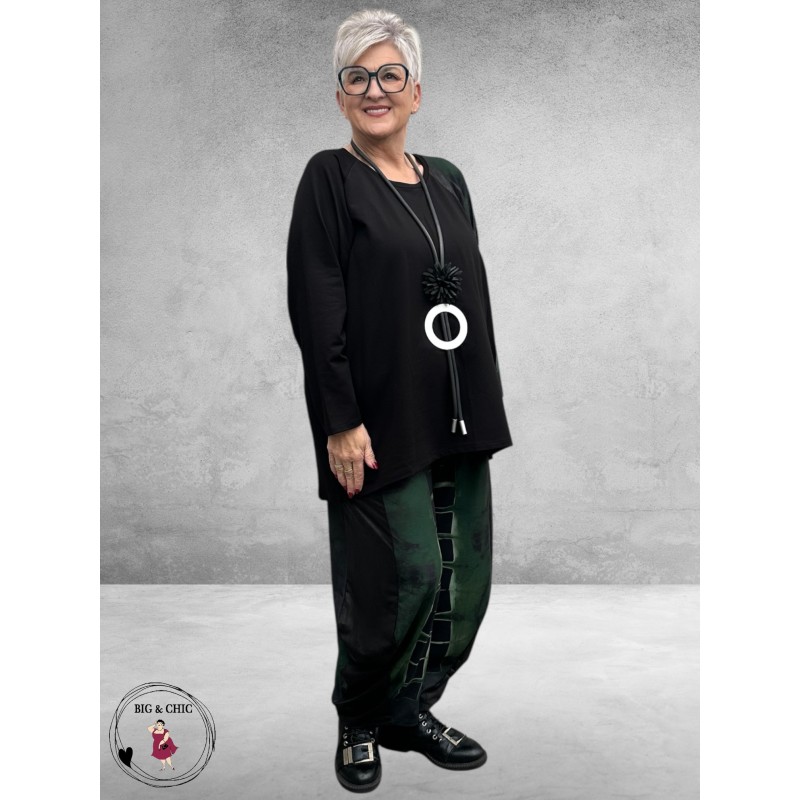 FRENZI Ballonbroek Zwart/Groen