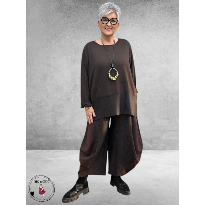 DYB Shirt Bruin Slangen Print