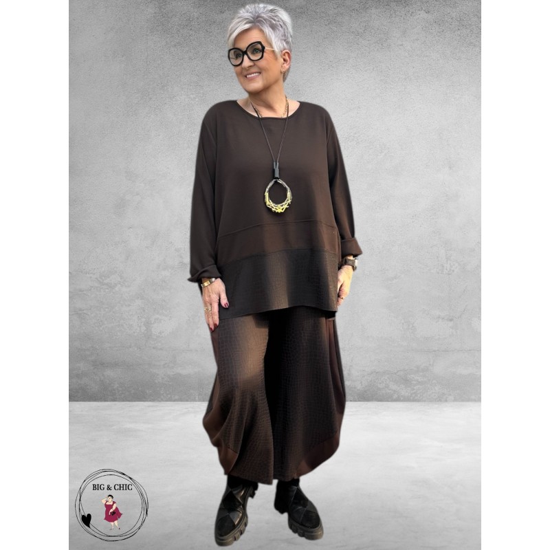 DYB Shirt Bruin Slangen Print