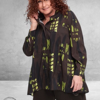 DYB Blouse Zwart/Groen