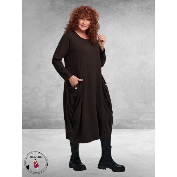 DYB Ballon Jurk Bruin