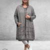 DYB Jas/Vest Katoen  Taupe