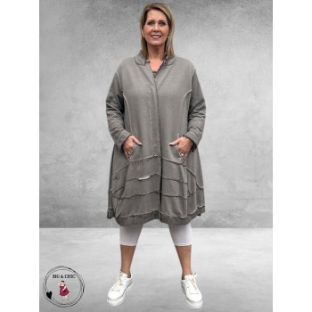 DYB Jas/Vest Katoen  Taupe
