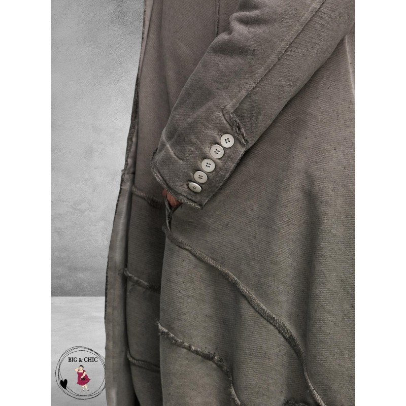 DYB Jas/Vest Katoen  Taupe