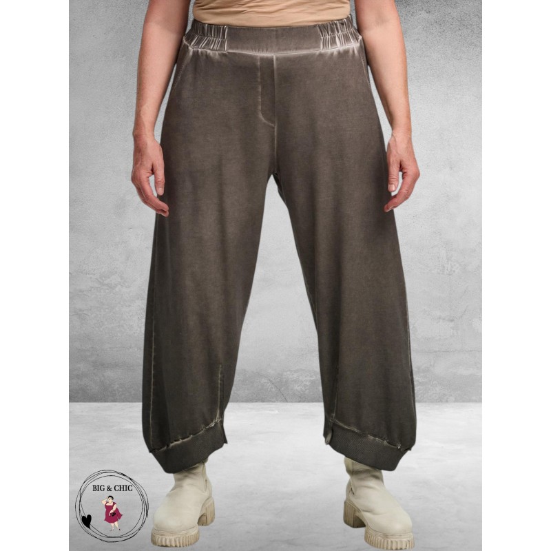 DYB Broek Katoen Tie-Dye Taupe