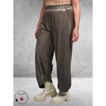 DYB Broek Katoen Tie-Dye Taupe