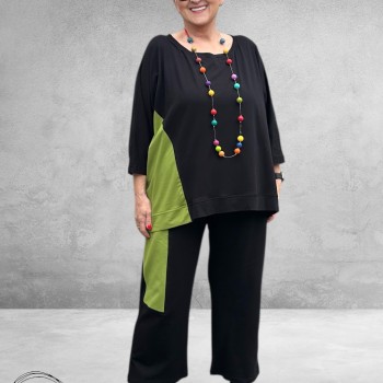 DYB Tweedelig Broek-Shirt Pak – Groen Accent