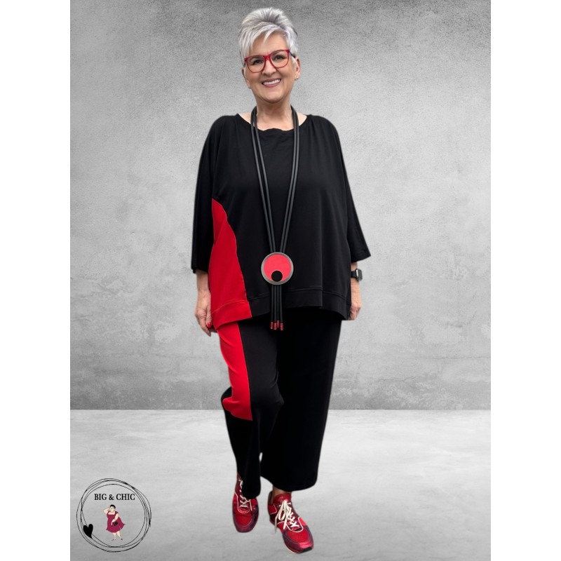 DYB Tweedelig Broek-Shirt Pak – Rood Accent