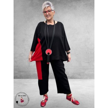 DYB Tweedelig Broek-Shirt Pak – Rood Accent
