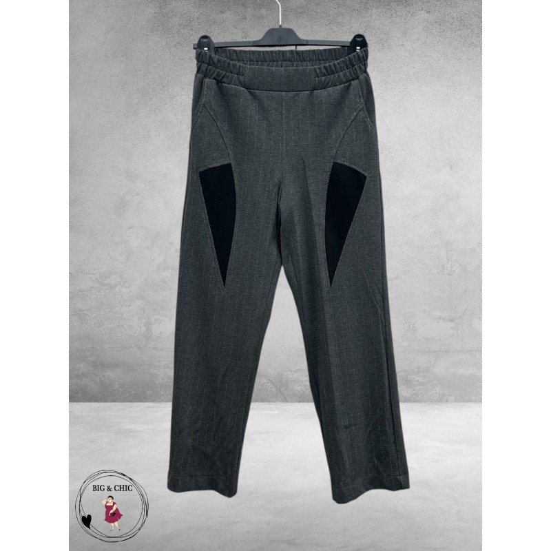 DYB Tweedelig Broek-Blazer Pak Grijs Strepen