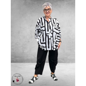 DYB  Broek Katoen Draaipijp  Zwart