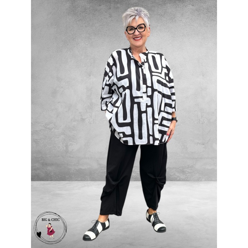 DYB  Broek Katoen Draaipijp  Zwart