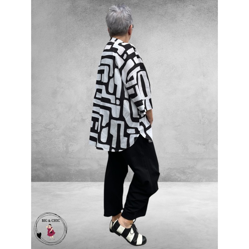 DYB Tuniek-Blousje Comfort Zwart-Wit