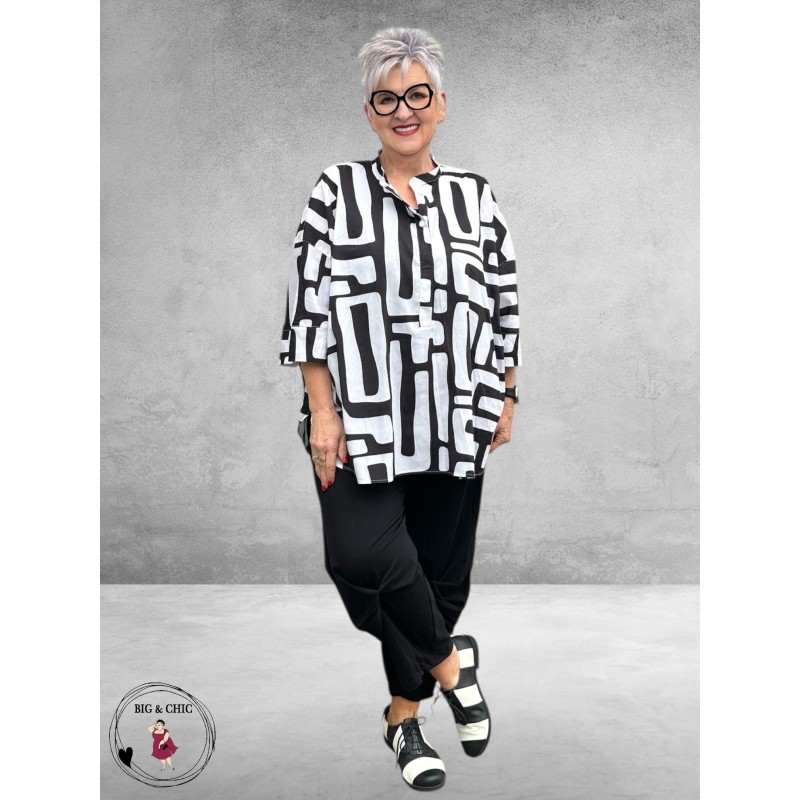 DYB Tuniek-Blousje Comfort Zwart-Wit