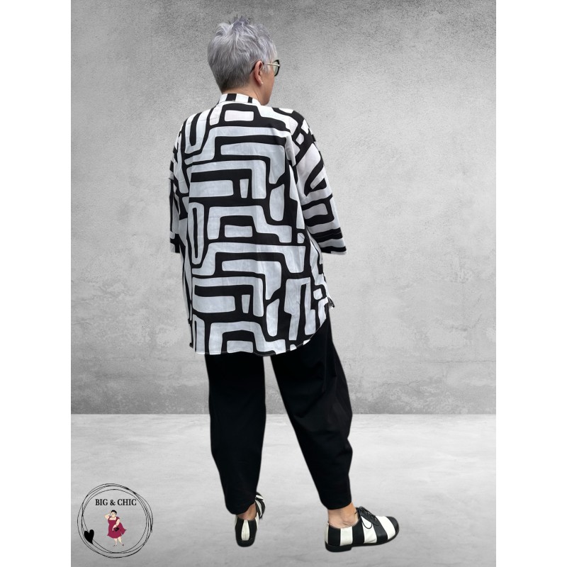 DYB Tuniek-Blousje Comfort Zwart-Wit