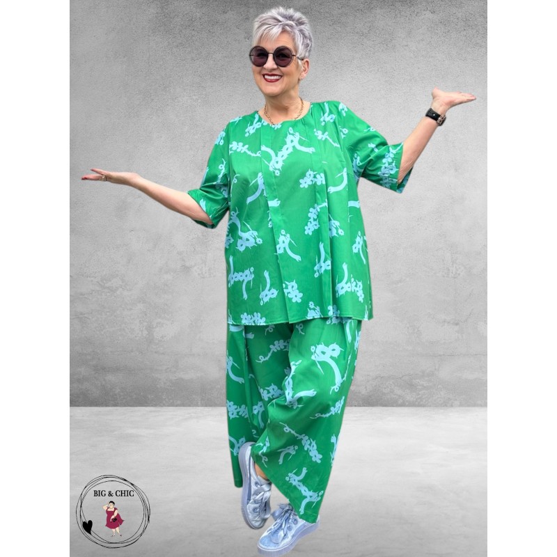 DYB Broekpak Appelgroen/Lichtblauw