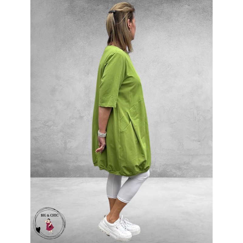 DYB Ballon Jurk/Tuniek Katoen Appelgroen