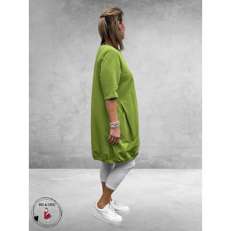 DYB Ballon Jurk/Tuniek Katoen Appelgroen