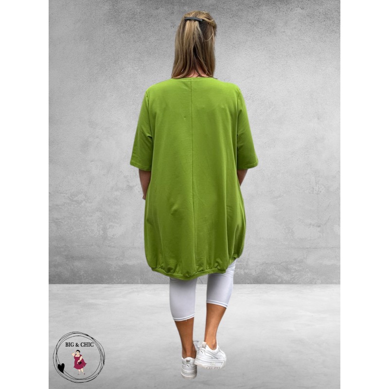 DYB Ballon Jurk/Tuniek Katoen Appelgroen
