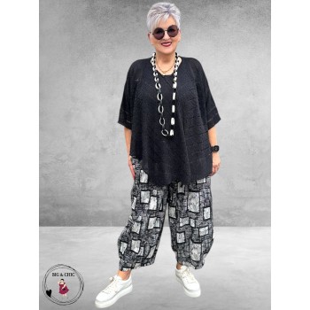 DYB Ballonbroek Crash Zwart-Wit