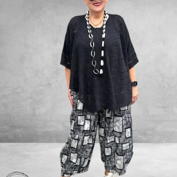 DYB Ballonbroek Crash Zwart-Wit