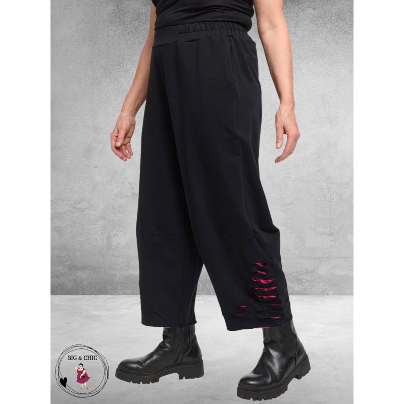 DYB Ballonbroek Zwart Pink Mesh Cutouts