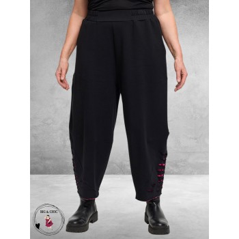 DYB Ballonbroek Zwart Pink Mesh Cutouts