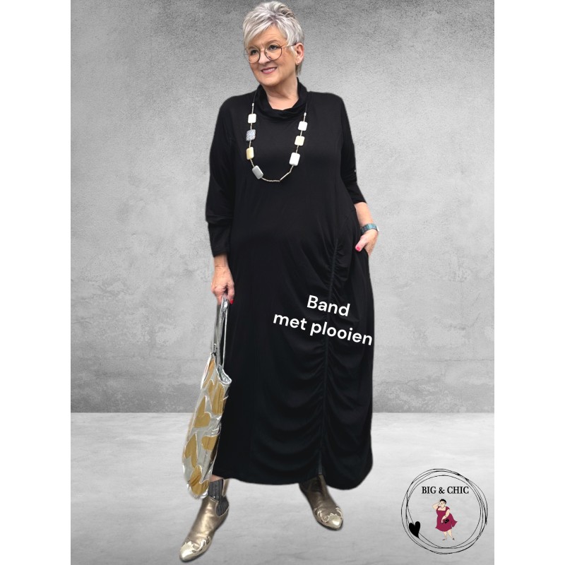 DYB Jurk Zwart Rolkraag