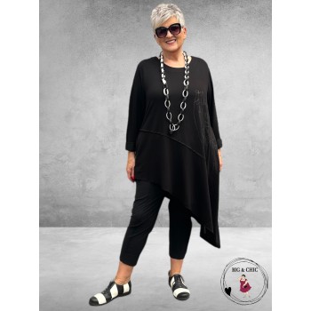 DYB Tuniek Asymmetrisch Zwart
