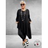 DYB Tuniek Asymmetrisch Zwart