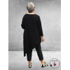 DYB Tuniek Asymmetrisch Zwart
