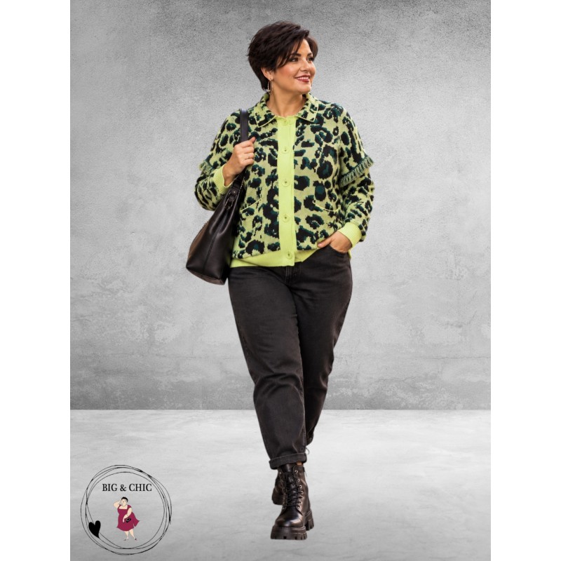 EISZEIT Vest Neon Jungle Zwart/NeonGroen